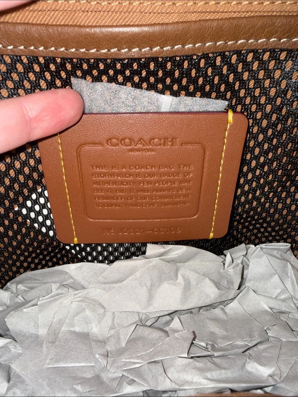NWT Coach Gotham Pack (Dark Saddle)